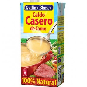 GALLINA BLANCA caldo de carne envase 1 L